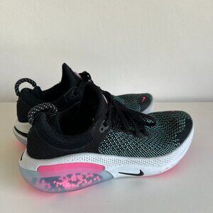 NWOB Women's Nike Joyride Run Flyknit Black Pink Blast Sz 7.5